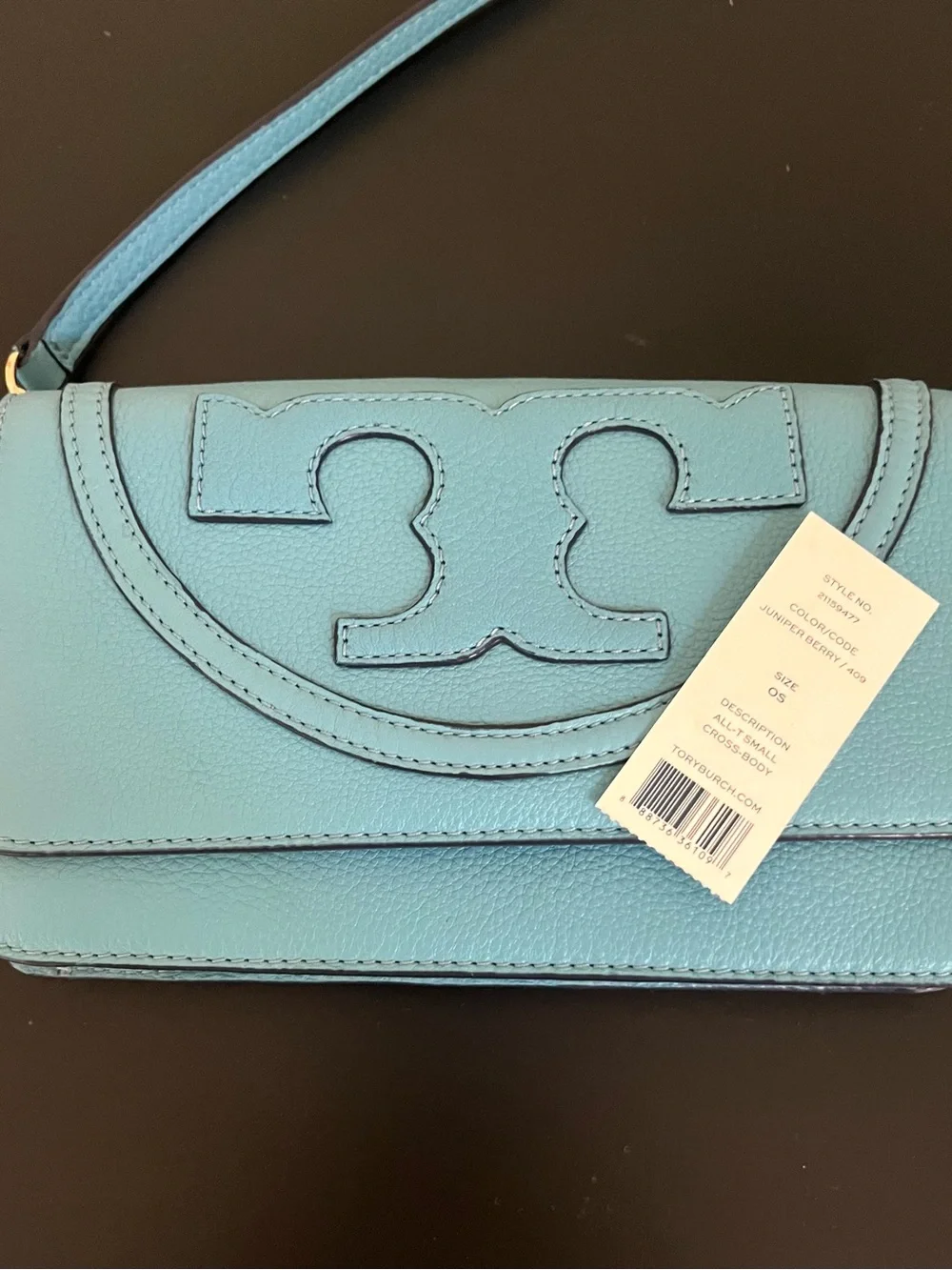 Tory Burch Blue Leather Crossbody Bag - Picture 8 of 8